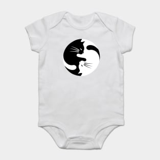 Yin Yan Cat ethernal Baby Bodysuit